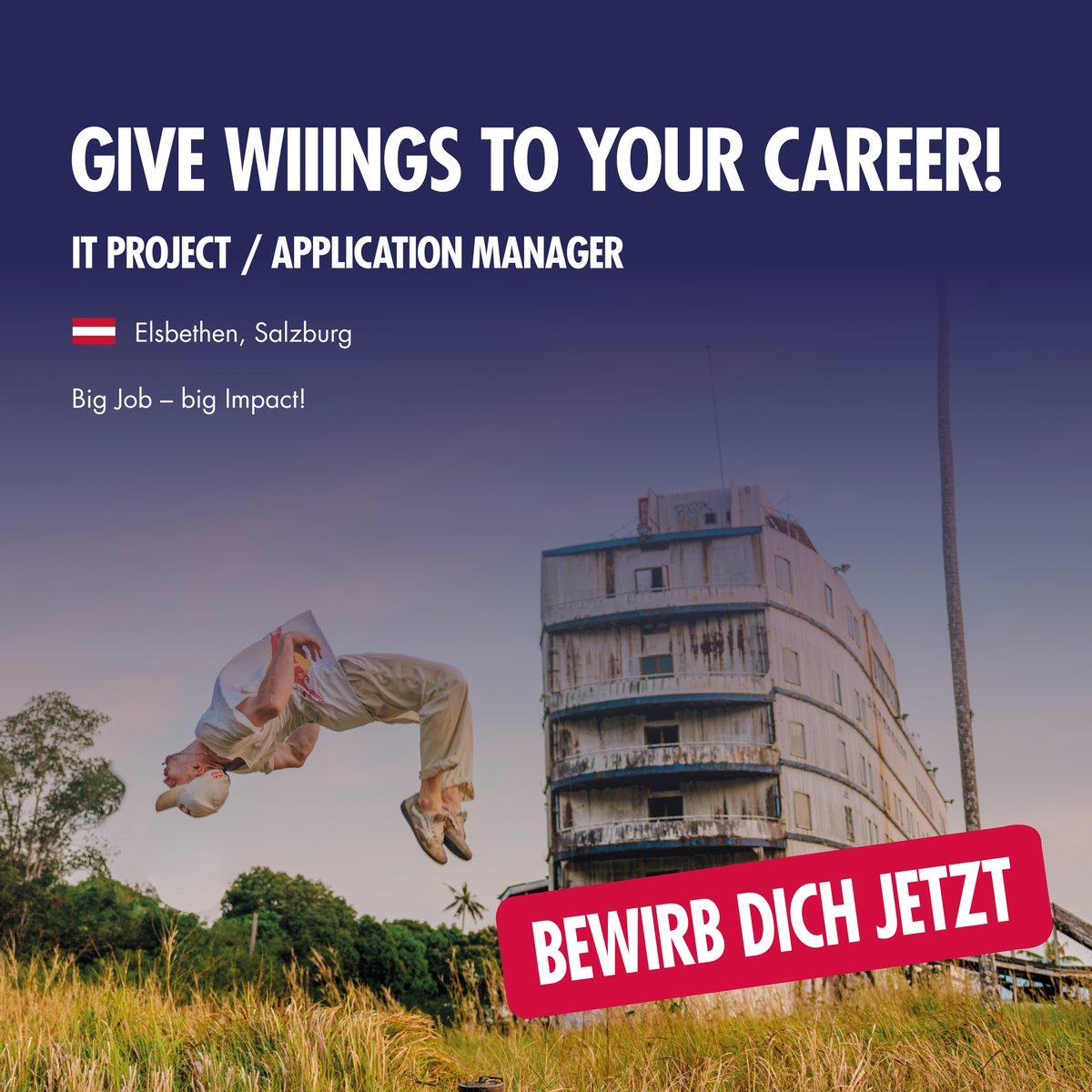 Red Bull Recruiting Ad &ndash; IT Project Manager